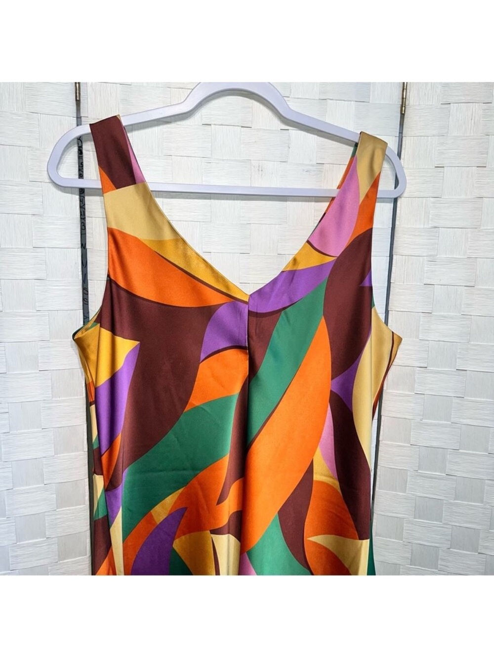 Joie Multi-Color Abstract Print Maxi Dress - Picture 4 of 6